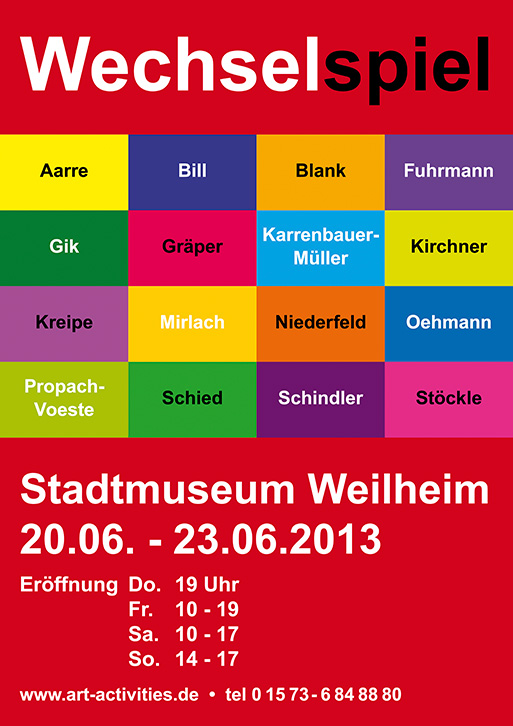 art activities, Plakat