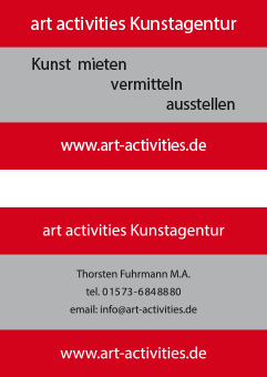 art activities, Visitenkarte